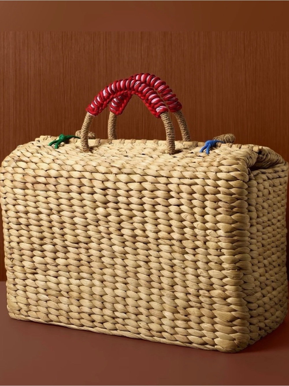 Rosie Assoulin x Target Natural-Woven raffia weekender bag